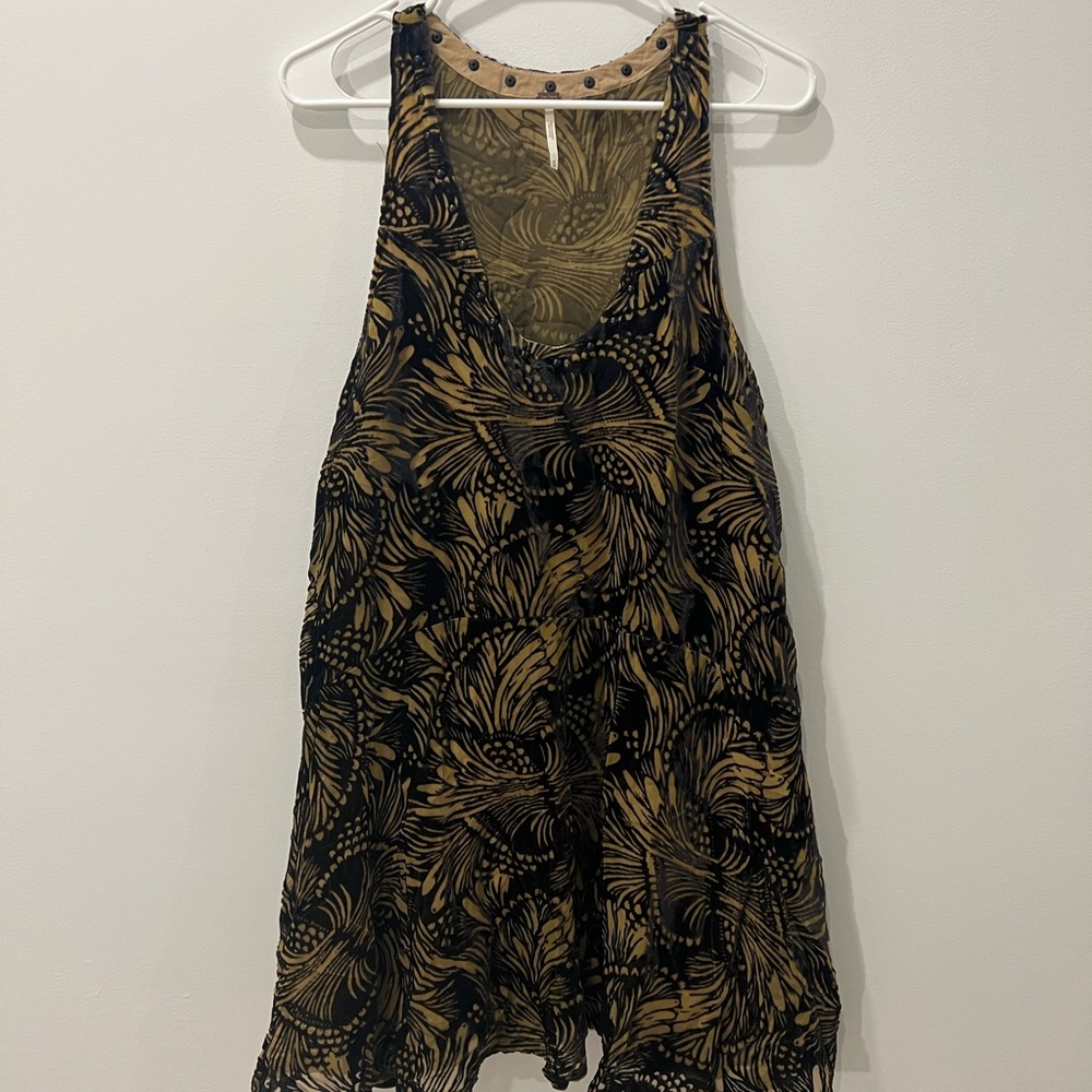 FREE PEOPLE VELVET MINI DRESS